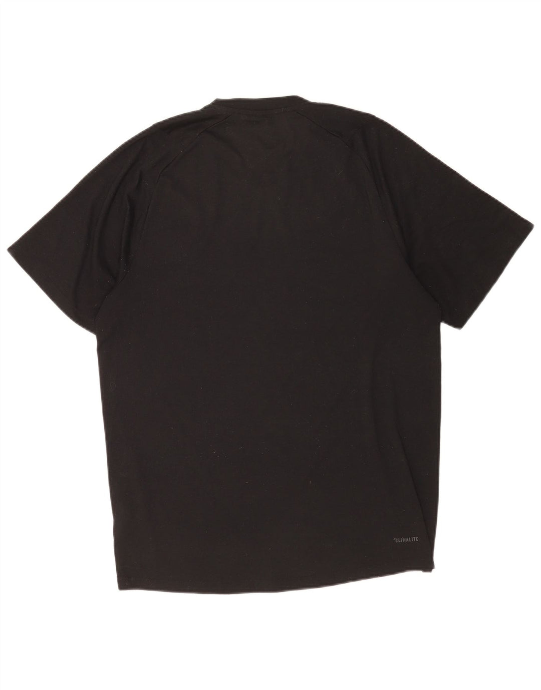 ADIDAS Camiseta Climalite para hombre Top Mediano Negro Poliéster