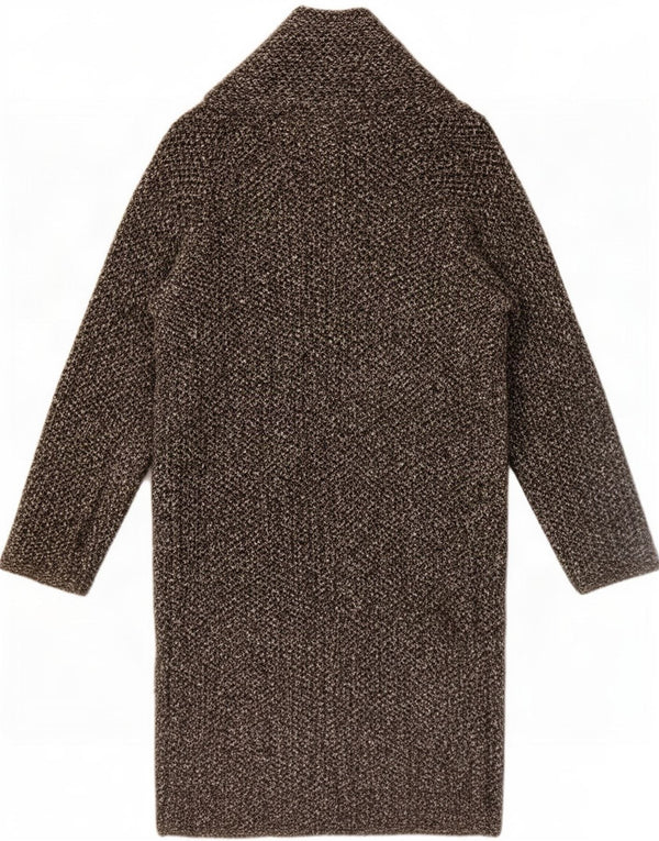 Zara Womens Oversized Open Overcoat UK 10 Small Grey Acrylic
