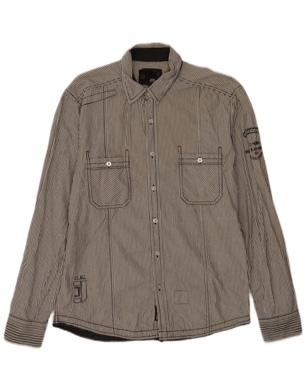 Camisa Jack & Jones Hombre Grande Azul Marino Rayas