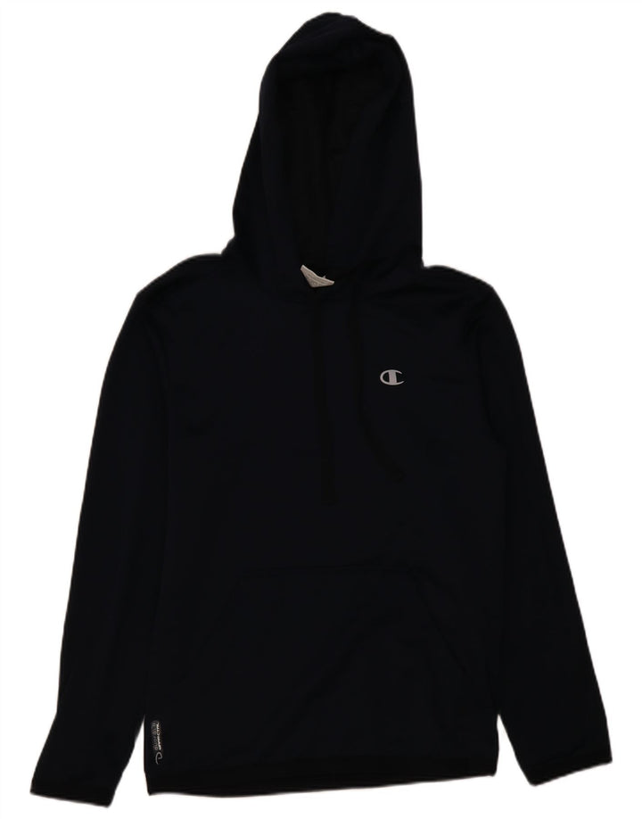 CHAMPION Jersey con capucha para hombre pequeño poliéster azul marino
