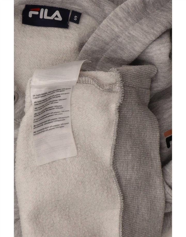 Fila Jersey con capucha extragrande para mujer Reino Unido 10 Pequeño poliéster gris