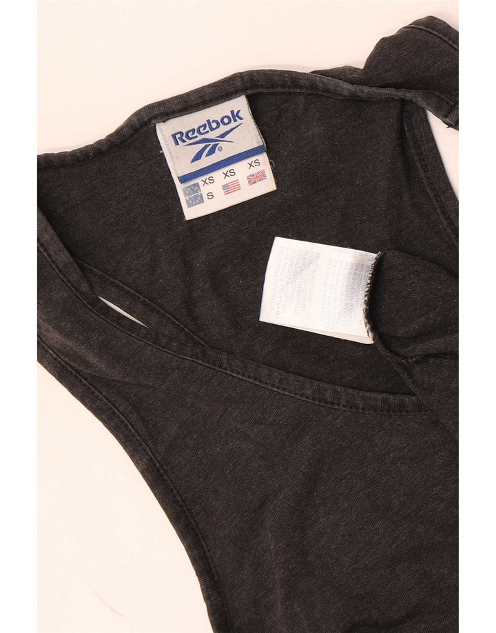 Reebok Hombre Chaleco Top XS Gris Algodón