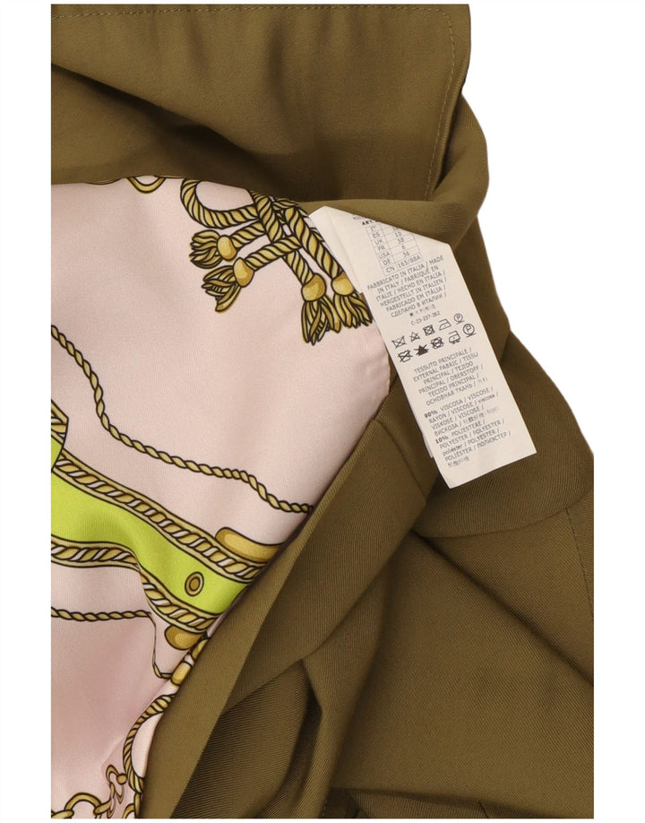 Anna Molinari Chaqueta tipo blazer con doble botonadura para mujer UK 10 Small Khaki