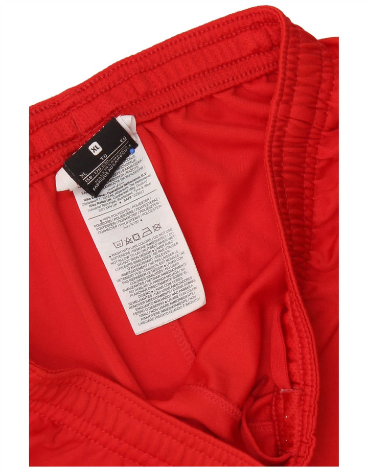 Nike Pantalones cortos deportivos para niños 13-14 años XL Rojo Poliéster