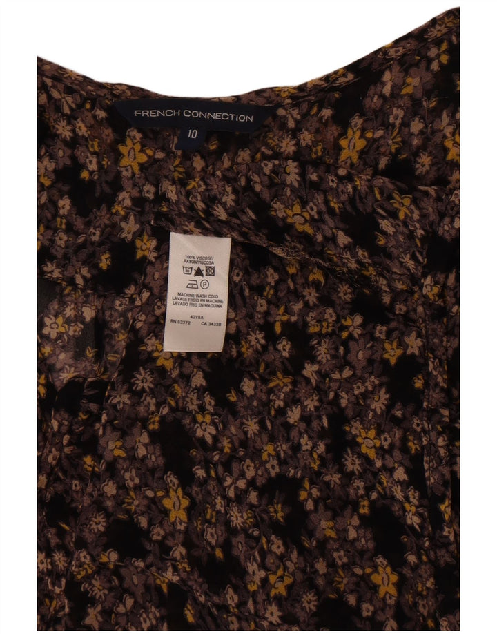 French Connection Blusa transparente para mujer UK 40 Small Multicolor