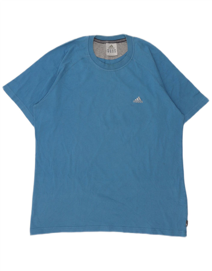 Camiseta Adidas Hombre Top Azul Medio Algodón