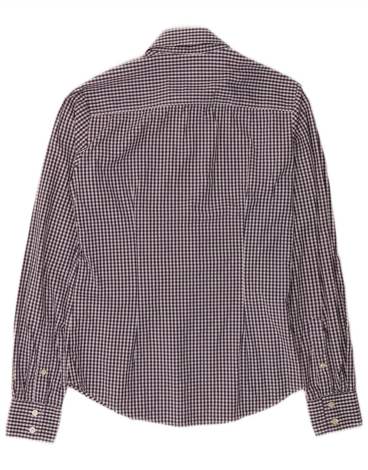 Camisa Gant para mujer UK 10 Small Purple Gingham Cotton