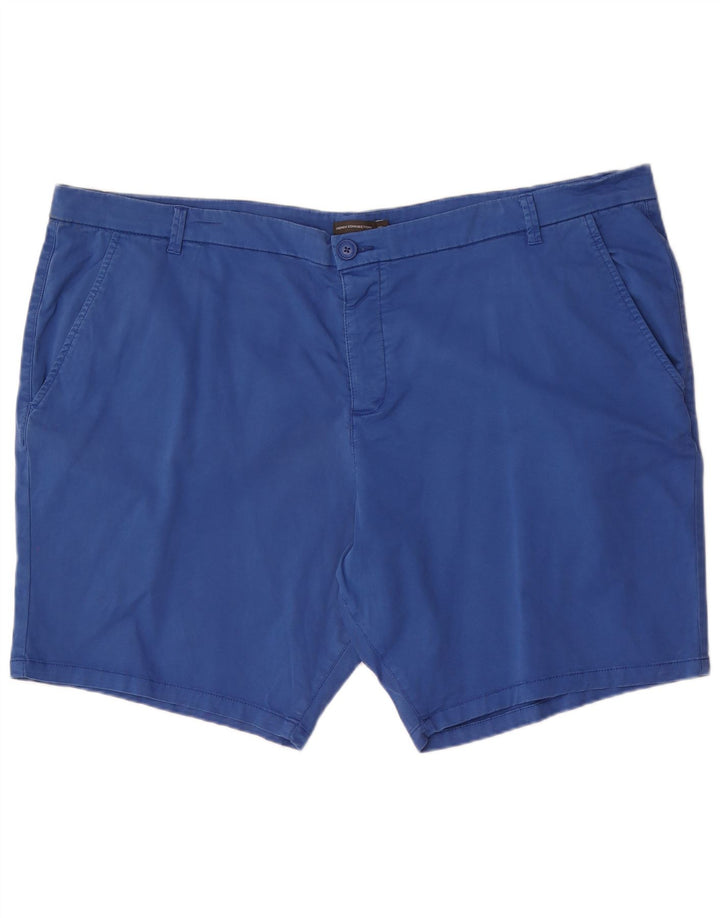 French Connection Pantalones cortos chinos para hombre W48 4XL Algodón azul