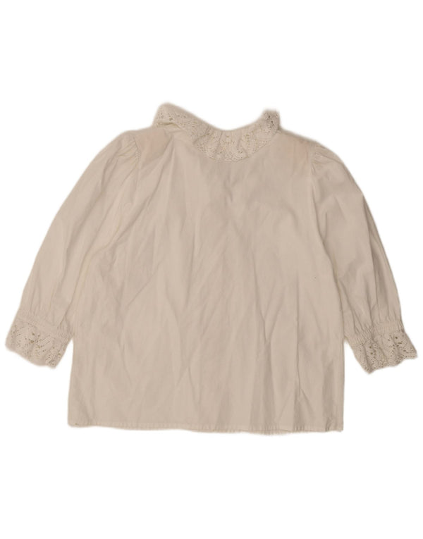 Distler Blusa de manga 3/4 para mujer EU 48 2XL Blanco