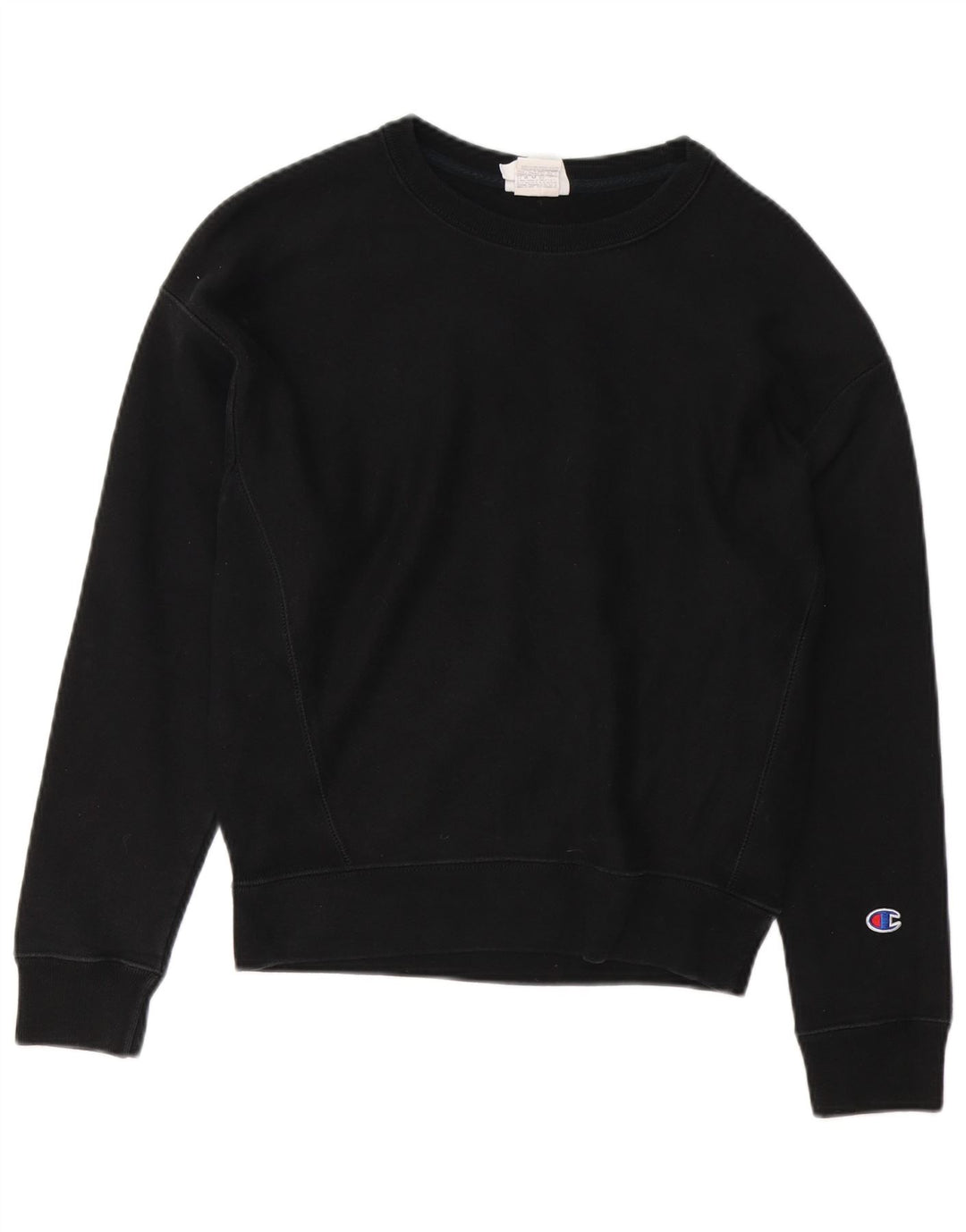 CHAMPION Sudadera para mujer Jumper UK 14 Medium Black Cotton