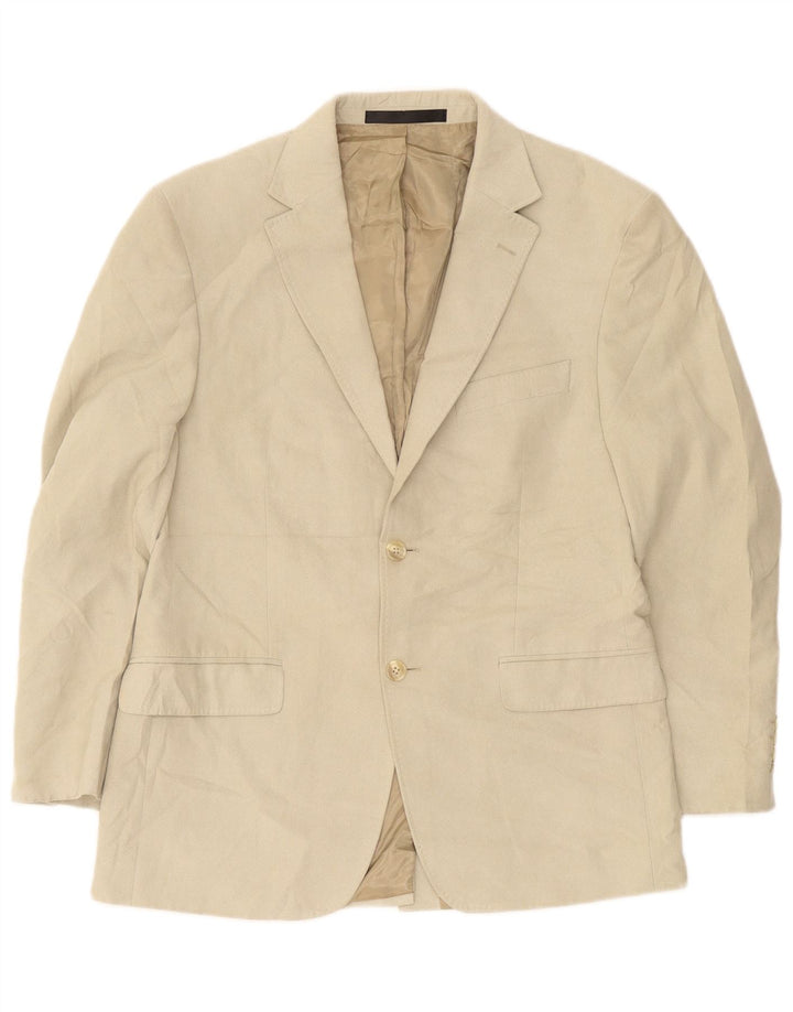 Marks & Spencer Chaqueta tipo blazer corta con 2 botones para hombre UK 38 Medium Beige