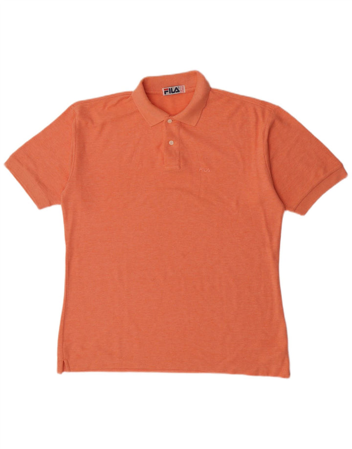 Polo Fila Hombre IT 50 Algodón Naranja Mediano
