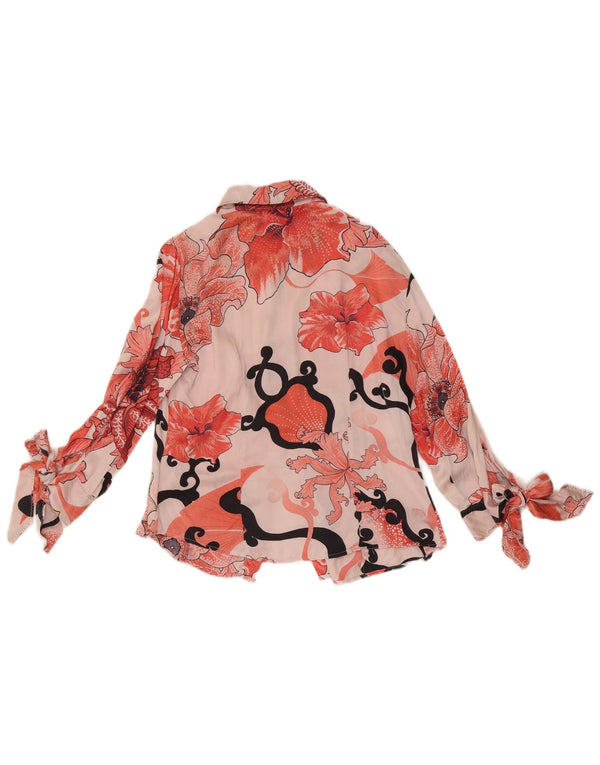 Just Cavalli Blusa para mujer UK 10 Small Pink Floral