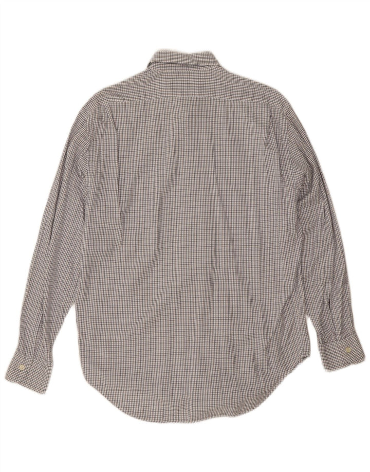 Henry Cottons Camisa para hombre Talla 39 15 1/2 Gingham gris medio