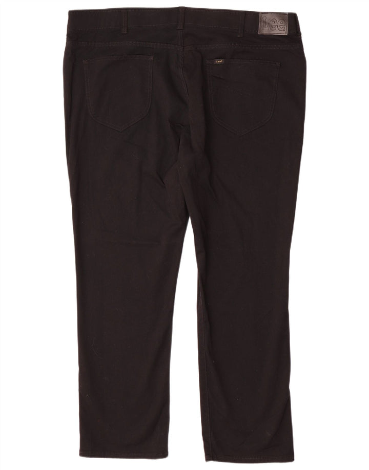 LEE Pantalones casuales rectos cónicos Extreme Motion para hombre W46 L30 Negro