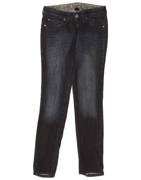 Vaqueros pitillo ajustados para mujer Calvin Klein W31 L33 Azul marino