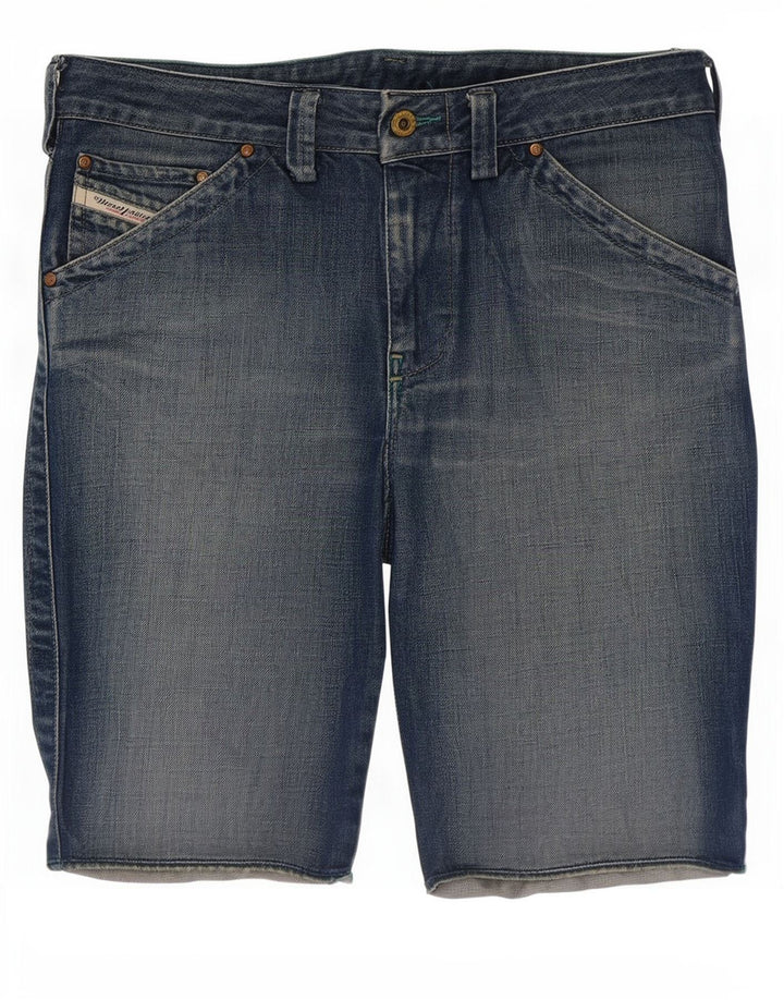 Diesel Mujer Pantalones Cortos De Mezclilla W32 Grande Azul