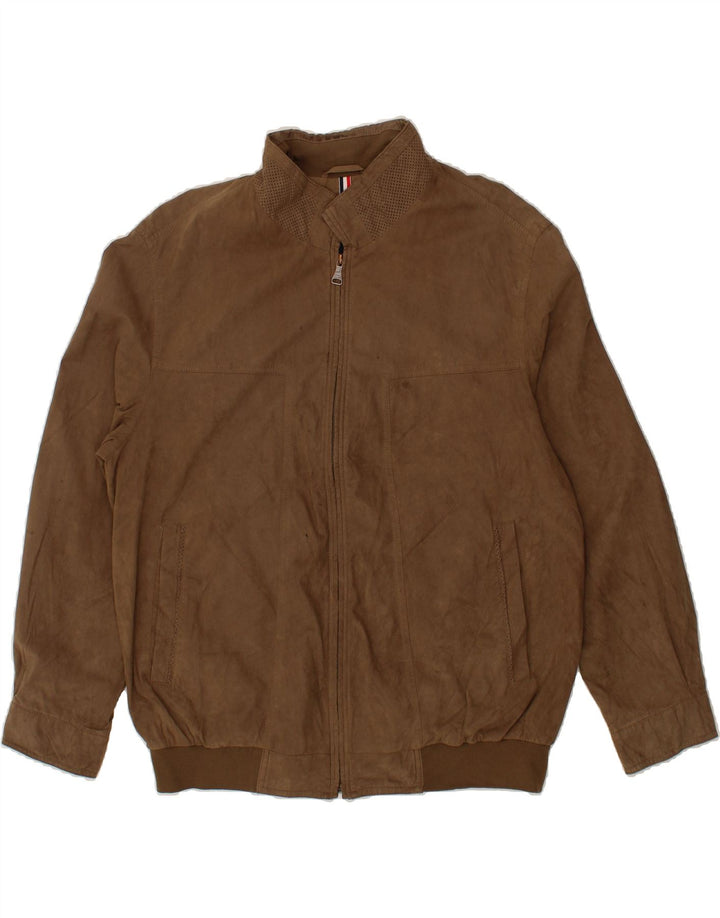 PIERRE CARDIN Chaqueta Bomber Hombre IT 56 3XL Poliamida Marrón