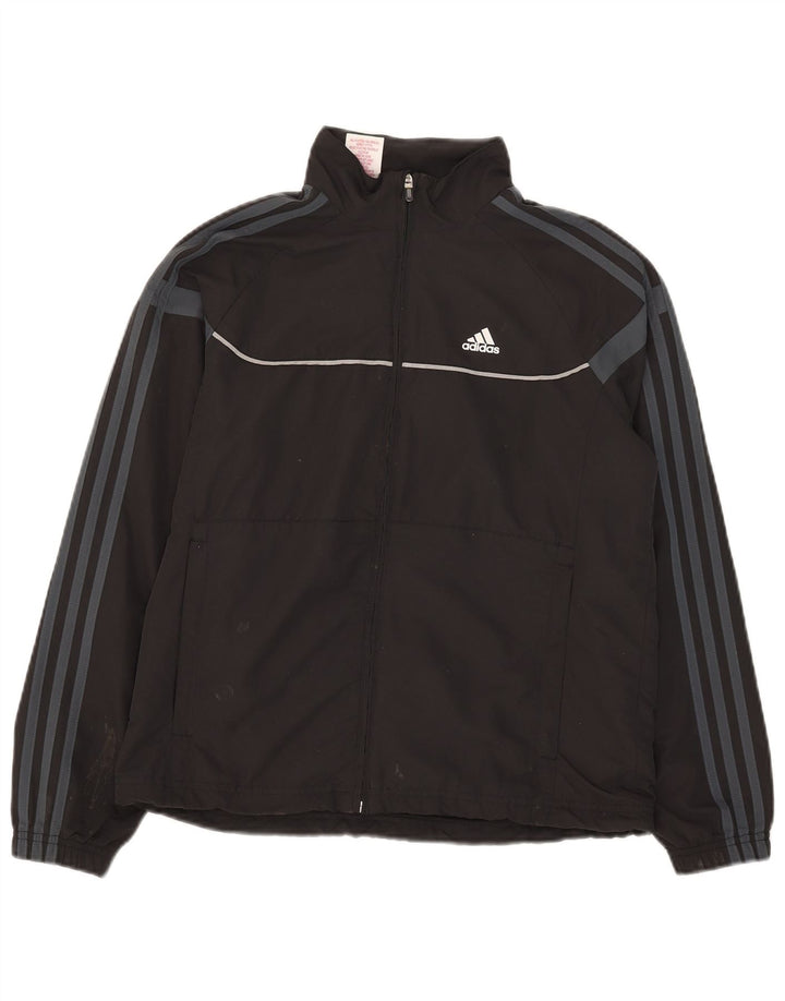 Adidas Chicos Climalite Chándal Top Chaqueta 13-14 Años Gris Poliéster