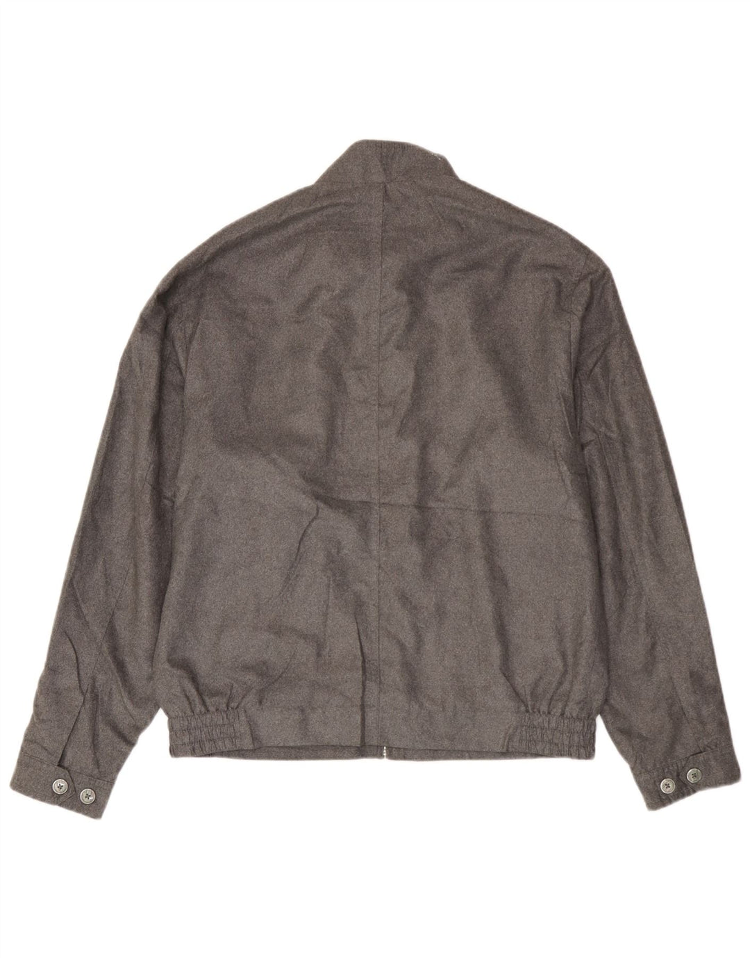 Marks & Spencer Chaqueta Bomber para Hombre UK 38 Mediana Plata Poliéster