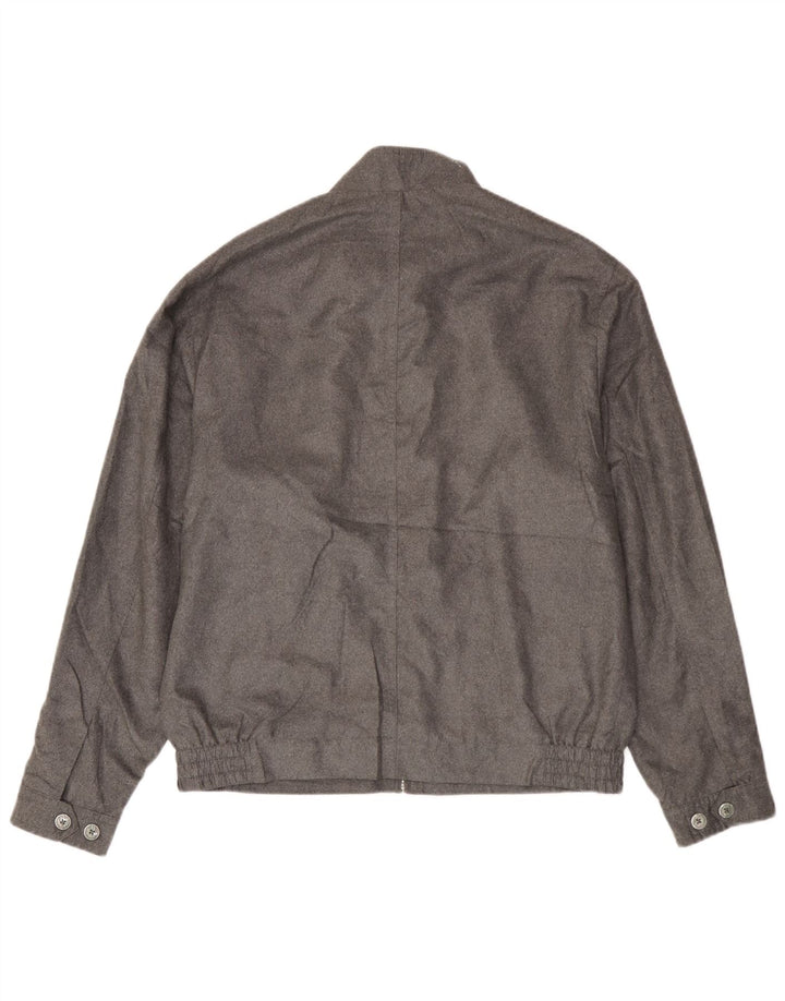 Marks & Spencer Chaqueta Bomber para Hombre UK 38 Mediana Plata Poliéster