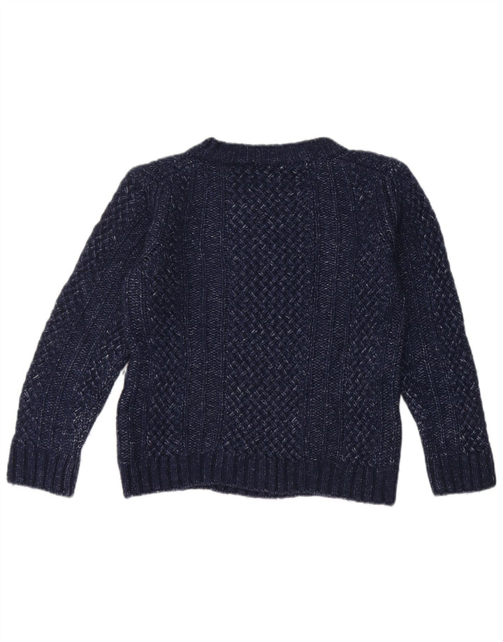 Massimo Dutti Jersey con Cuello Barco para Mujer UK 40 Medium Azul Marino