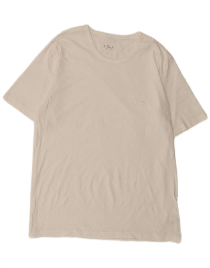 Hugo Boss Camiseta Hombre Top 2XL Algodón Blanco