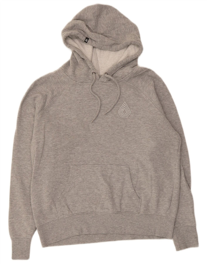 Volcom Sudadera con capucha para mujer US 10 Grande Gris Algodón