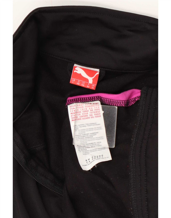Puma - Chaqueta de chándal para mujer, talla 40, talla grande, color negro, poliéster