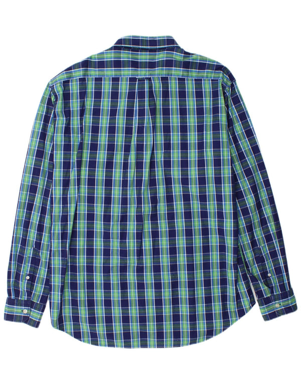 GANT Camisa E-Z Fit Classic Fit para hombre 2XL Algodón a cuadros azul marino