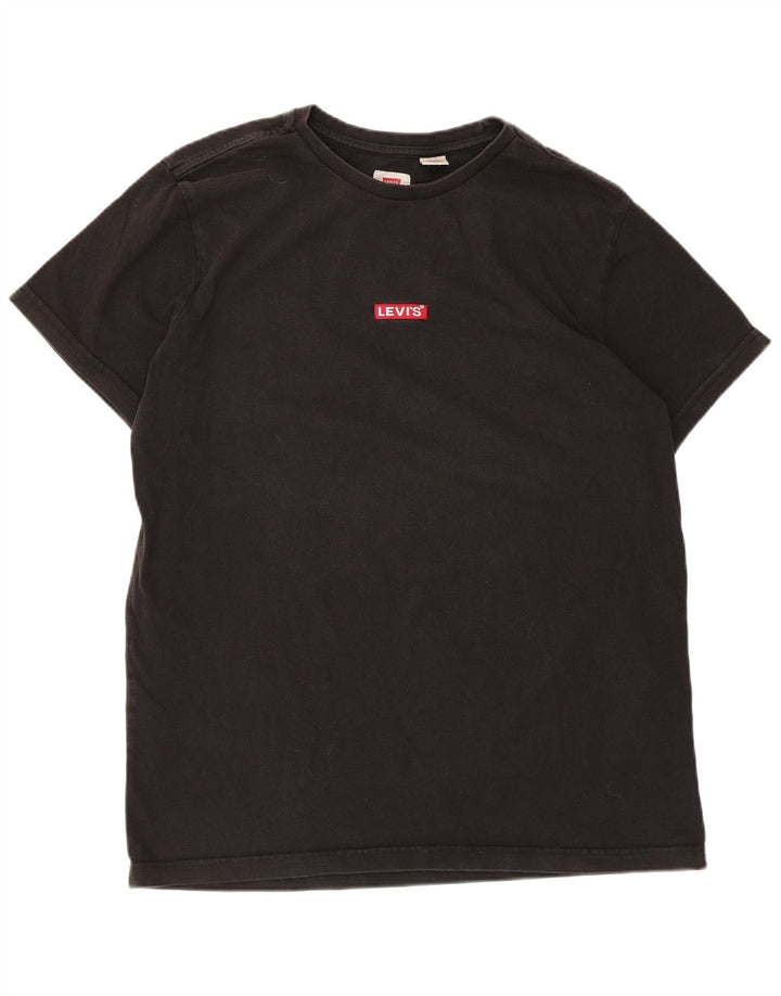 Levi's - Camiseta para hombre, talla grande, algodón negro