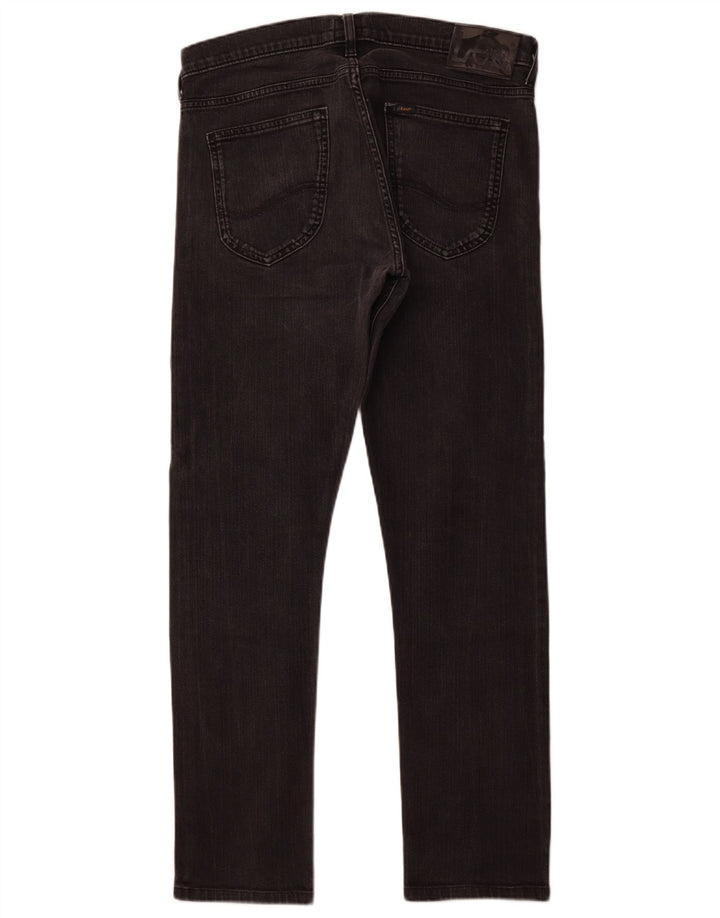 LEE Luke Slim Jeans para Mujer W33 L30 Algodón Negro