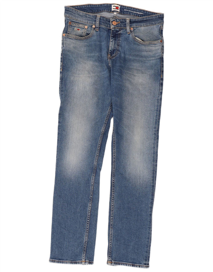 TOMMY HILFIGER Vaqueros rectos regulares Ryan para hombre W28 L30 Azul