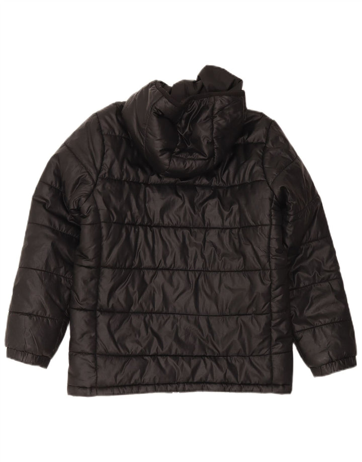 Adidas Chaqueta acolchada con capucha para niño 11-12 años Negro Poliéster