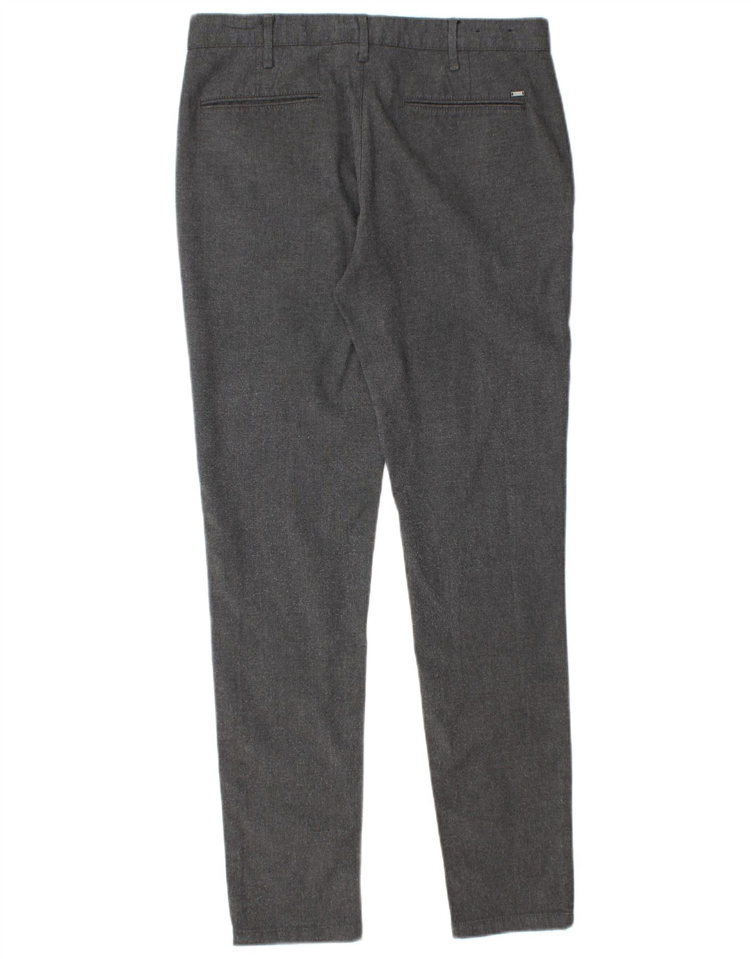 Zara Mens Slim Chino Pantalones EU 40 Medium W31 L30 Poliéster Gris