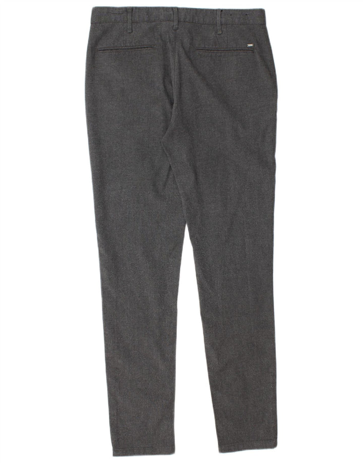 Zara Mens Slim Chino Pantalones EU 40 Medium W31 L30 Poliéster Gris