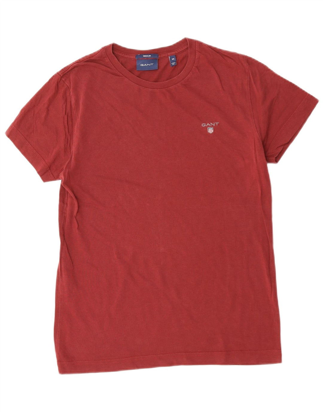 GANT Camiseta Regular para Hombre Top XS Borgoña Algodón