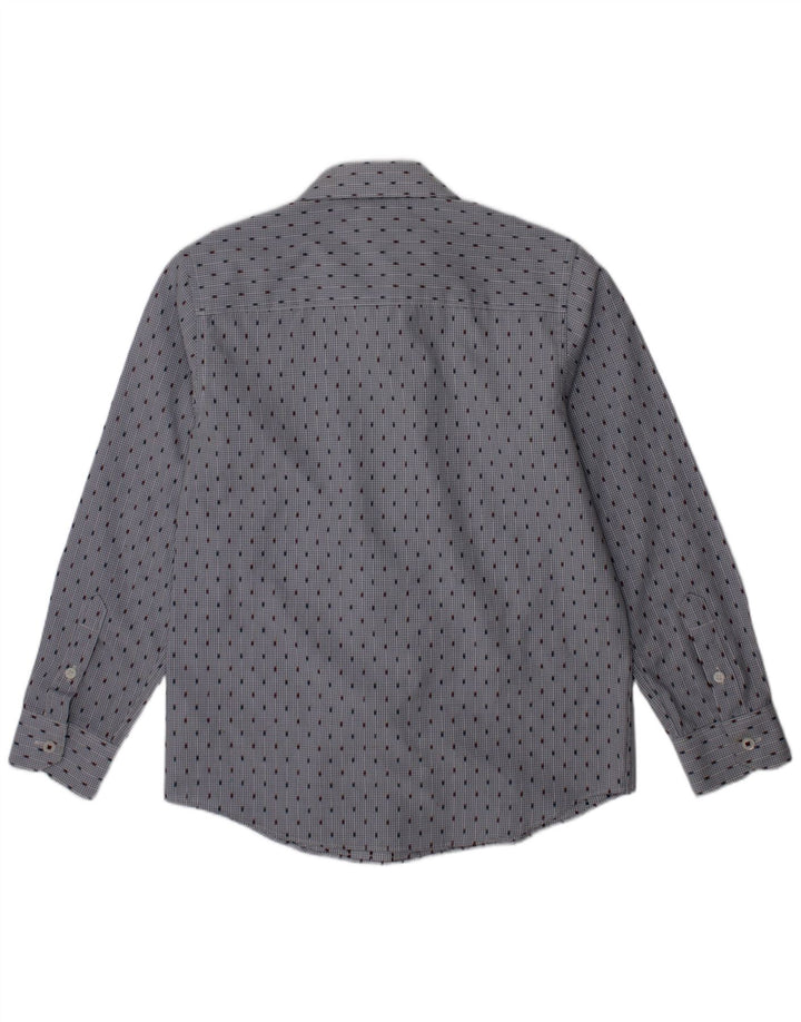 John Rocha Camisa Niño 8-9 Años Algodón Lunares Azul