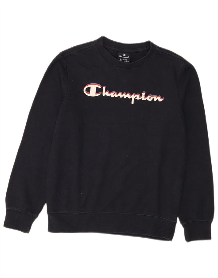 Champion Sudadera gráfica para niños 9-10 años Mediana Azul Marino Algodón