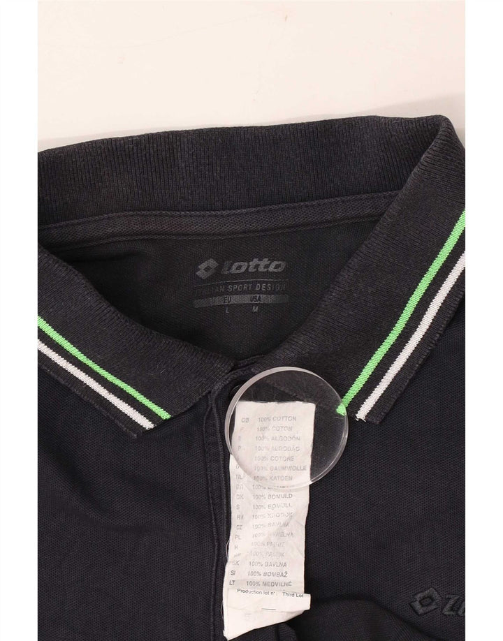 Polo Lotto Hombre Algodón Azul Marino Medio
