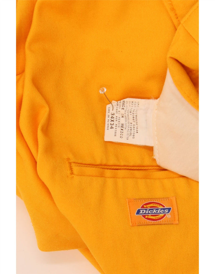 Dickies Pantalón cargo corto para hombre W34 L24 Poliéster amarillo