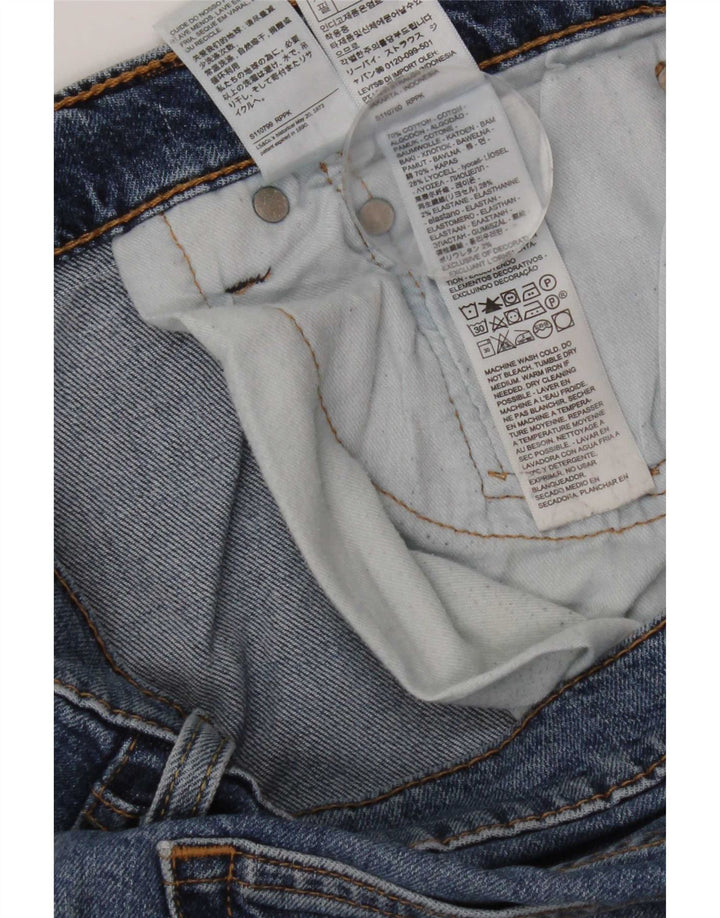 Levi's Hombre 511 Slim Jeans W32 L32 Algodón Azul