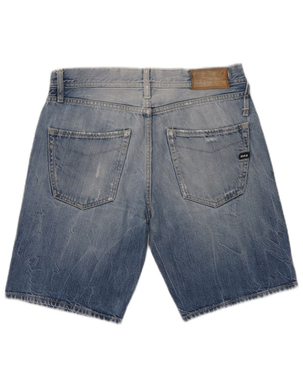 Gas Womens Denim Shorts W29 Medium Blue Cotton