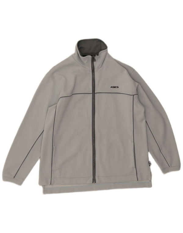 Asics - Chaqueta de chándal para mujer, talla 40, color gris medio