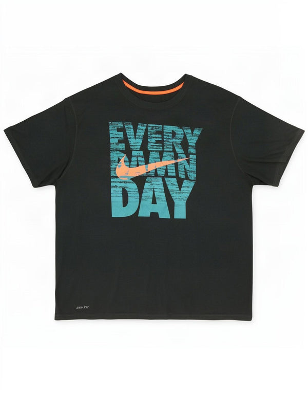 Nike Camiseta gráfica para hombre Top 2XL Poliéster verde