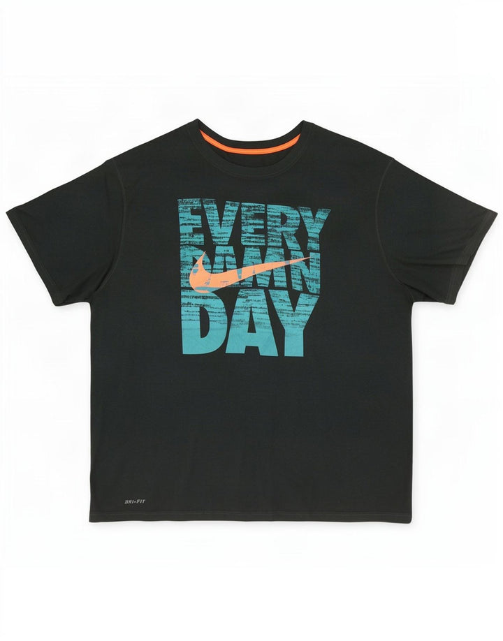 Nike Camiseta gráfica para hombre Top 2XL Poliéster verde