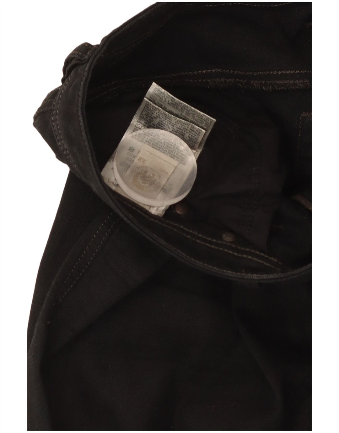 Diesel Vaqueros Rectos Para Hombre W33 L29 Algodón Negro