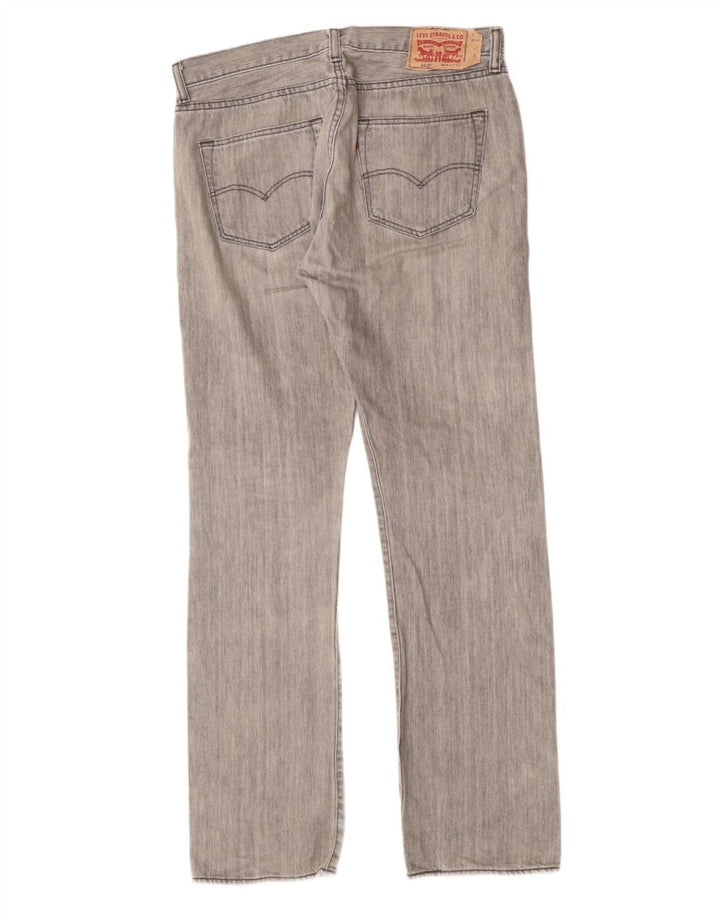 Levi's Vaqueros rectos 501 para hombre W34 L34 Algodón gris