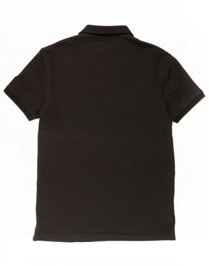 Calvin Klein Jeans Polo de corte regular para hombre de algodón negro mediano