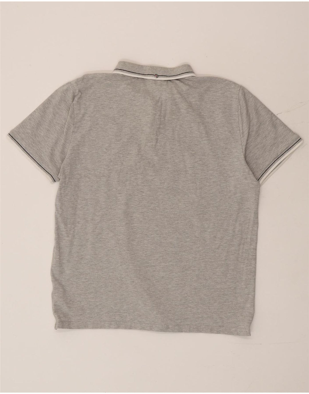 Ben Sherman Polo para hombre grande gris algodón